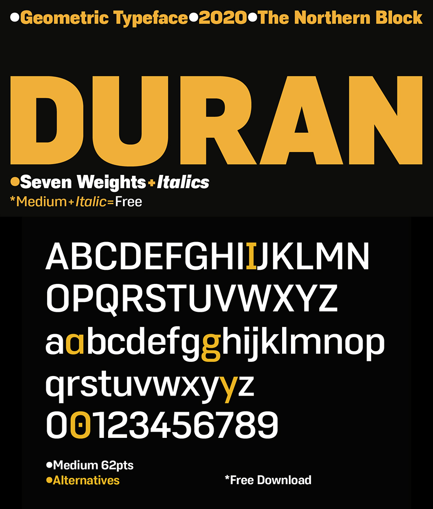 Duran Free Font