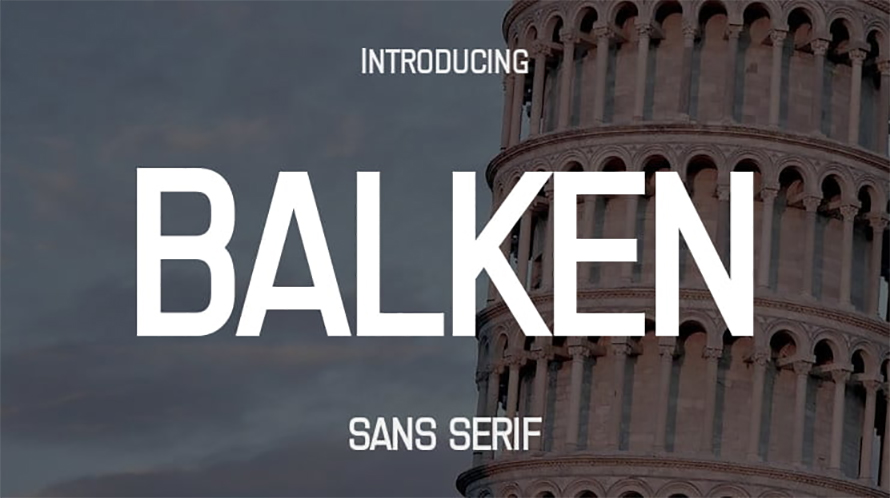 Balken Free Font