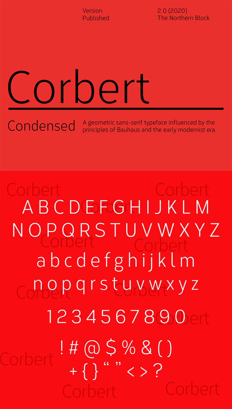 Corbert Condensed Free Font