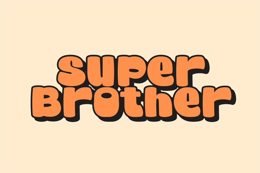 Super Brother Free Font