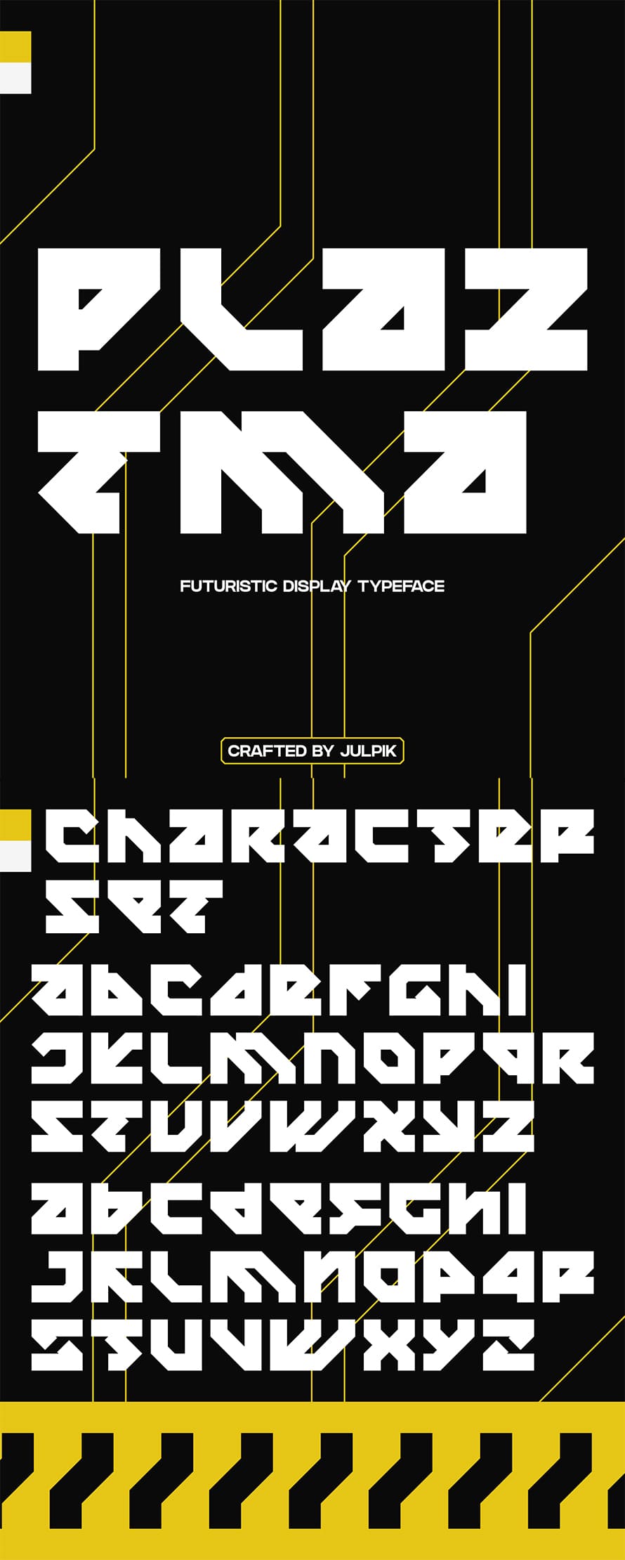 Plaztma Free Futuristic Display Font