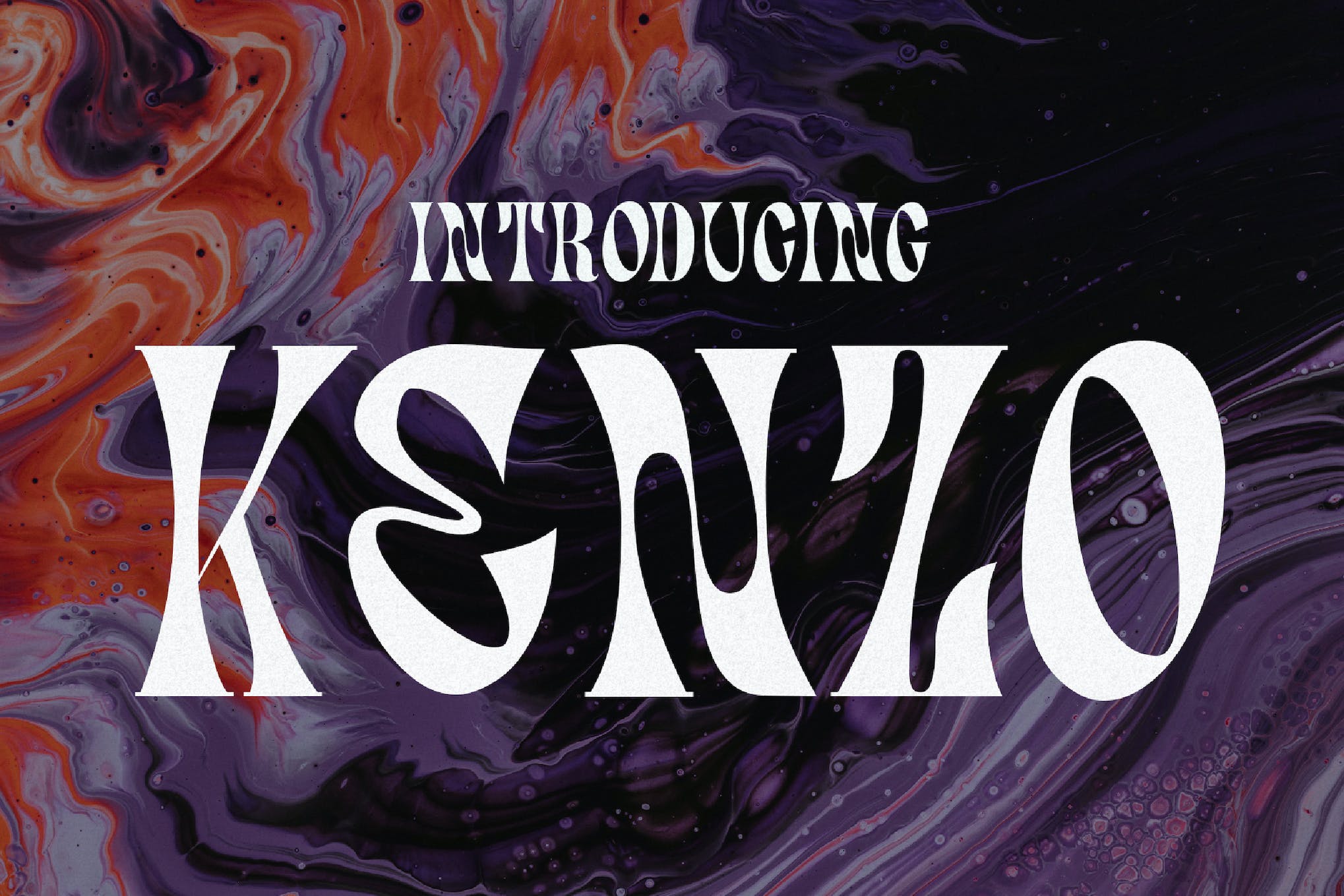 Kenzo - Groovy Psychedelic Typeface