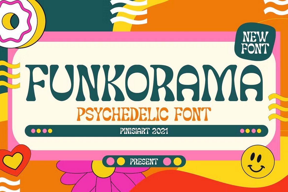 FUNKORAMA - Creative Psychedelic Font