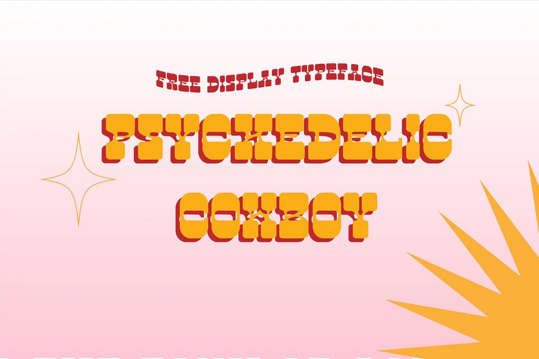 Psychedelic Cowboy - Free Display Font