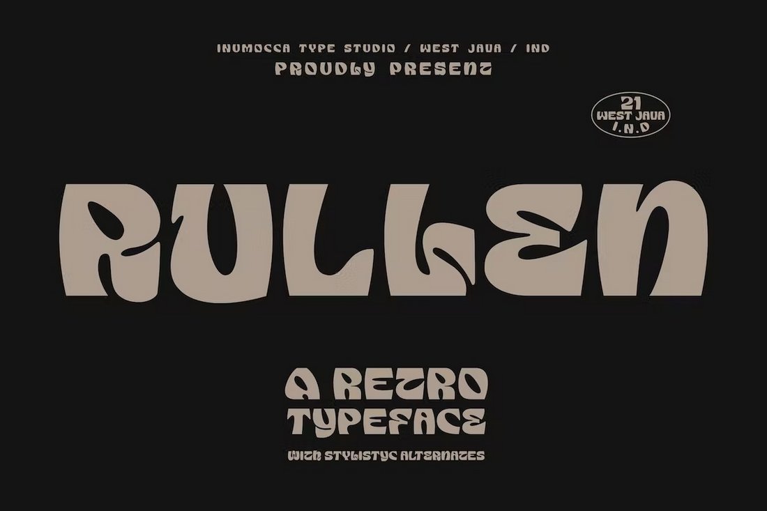 Rullen - Retro Psychedelic Font