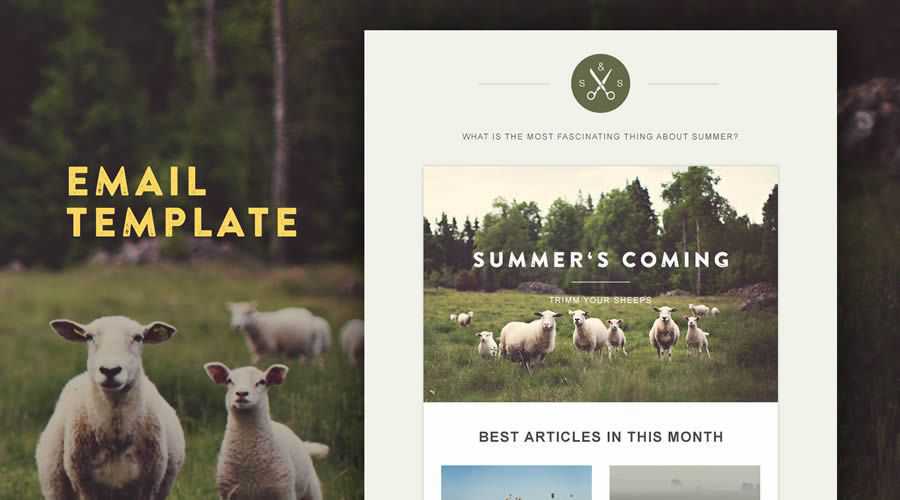 Green Village HTML kostenloses responsives Newsletter-Template E-Mail