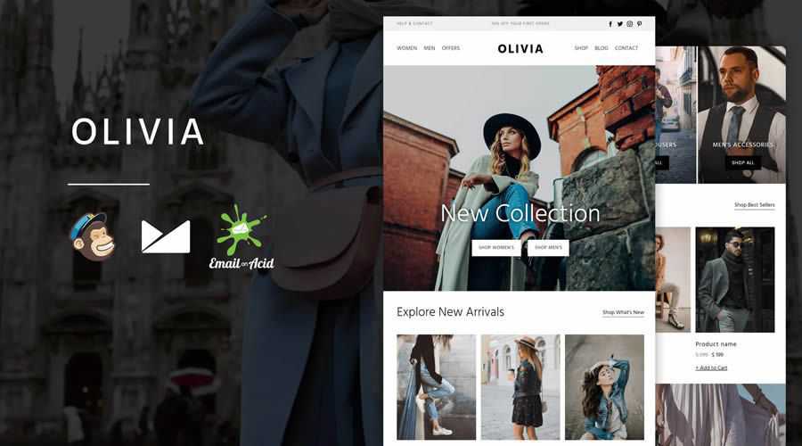 Olivia eCommerce responsives Newsletter-Template E-Mail