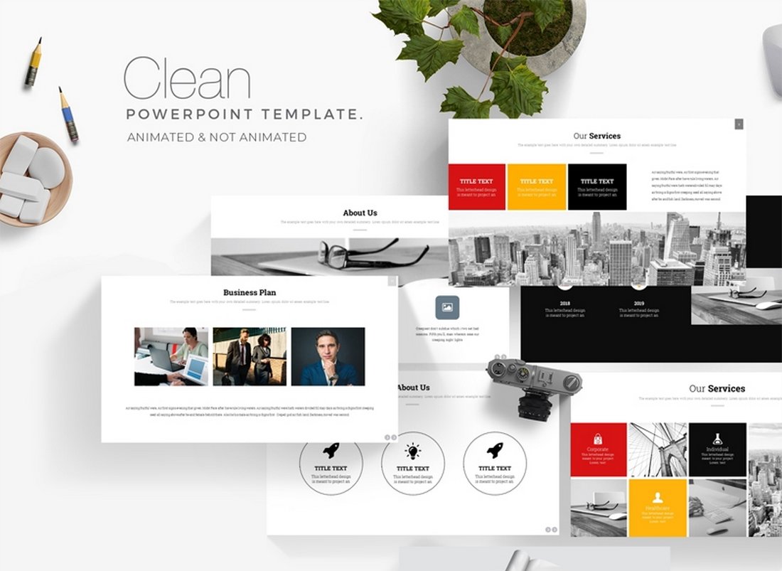 Clean Business - Free Keynote Template