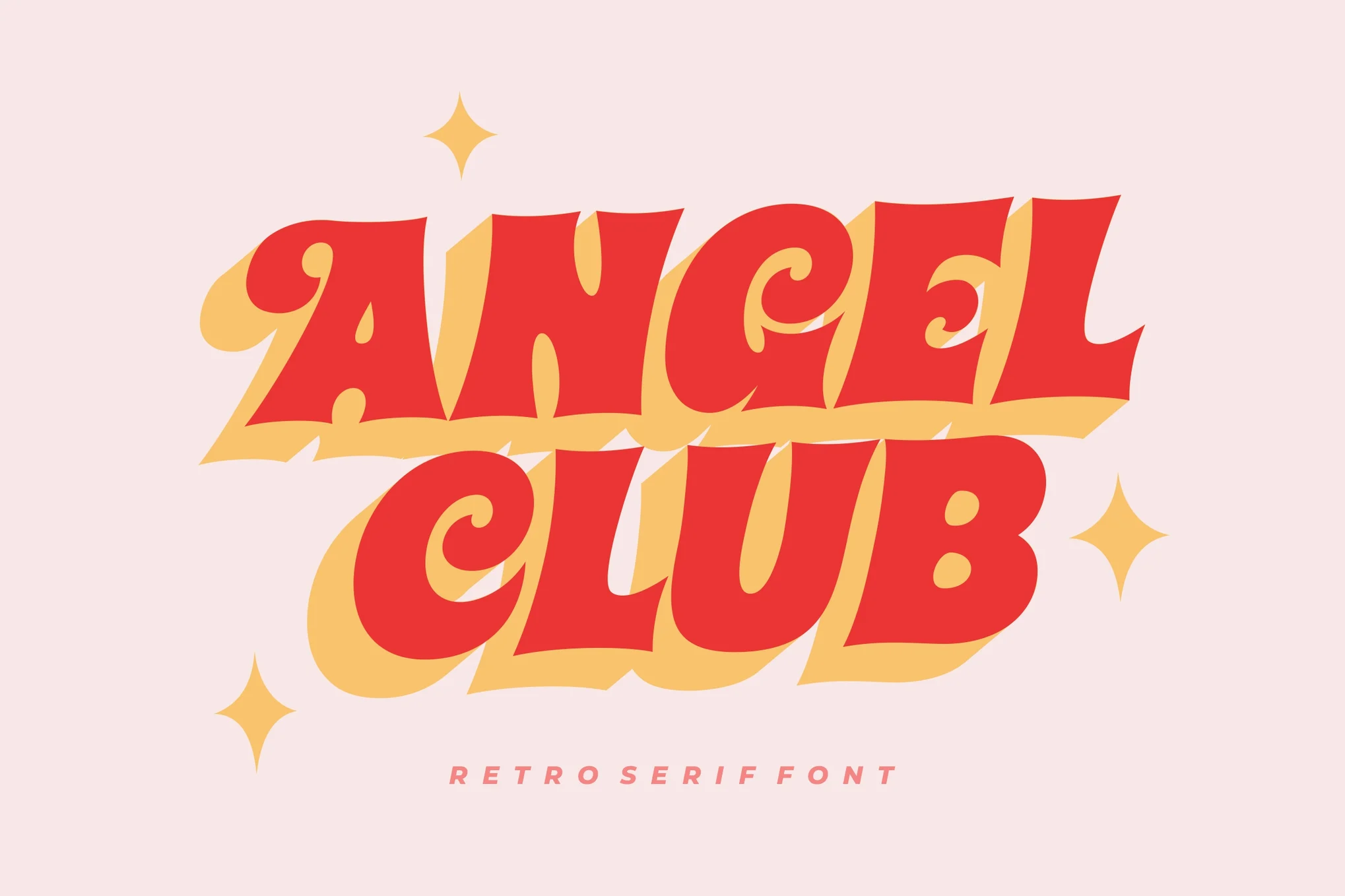 Angel Club - Stylish Shadow Font