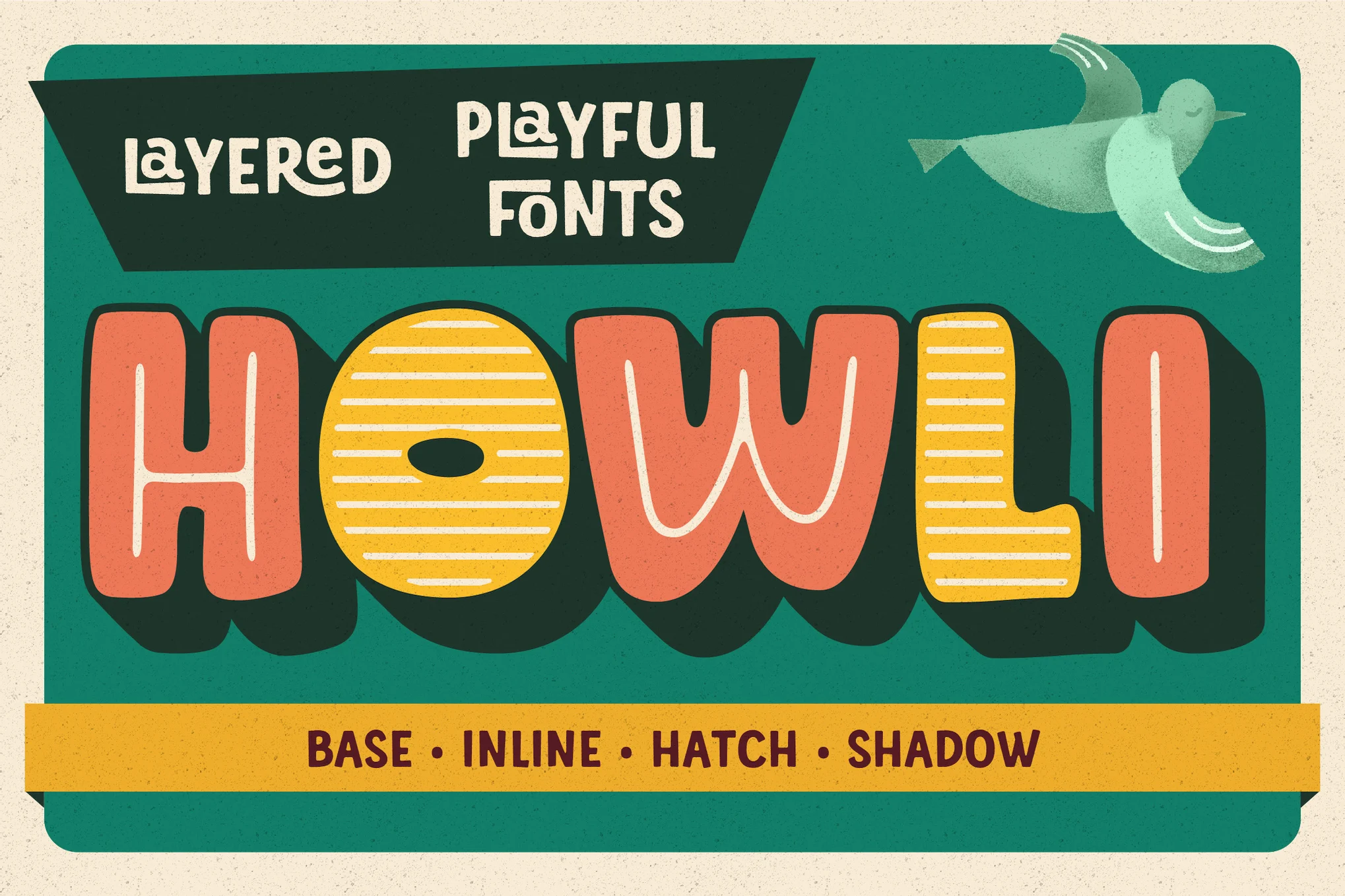 Howli - Layered Shadow Font