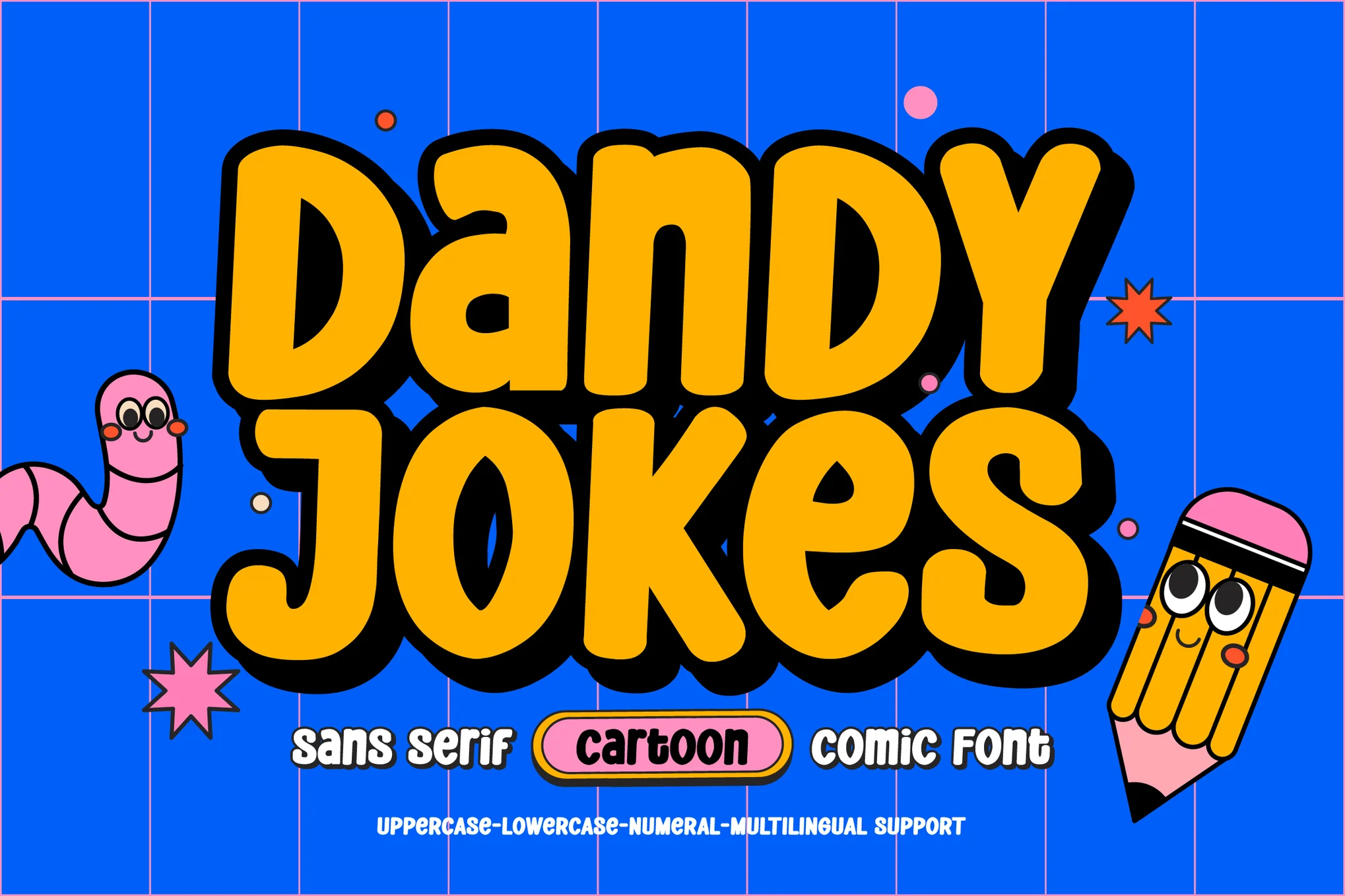 Dandy Jokes - Cartoon Shadow Font