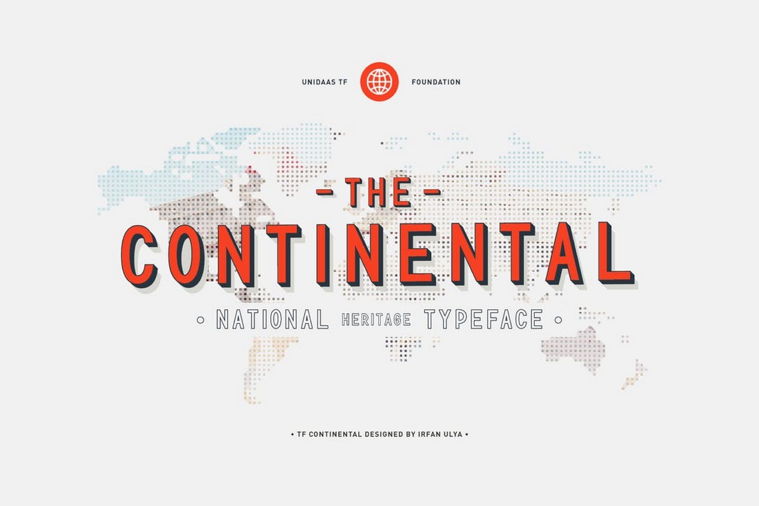 TF Continental - Display Shadow Font