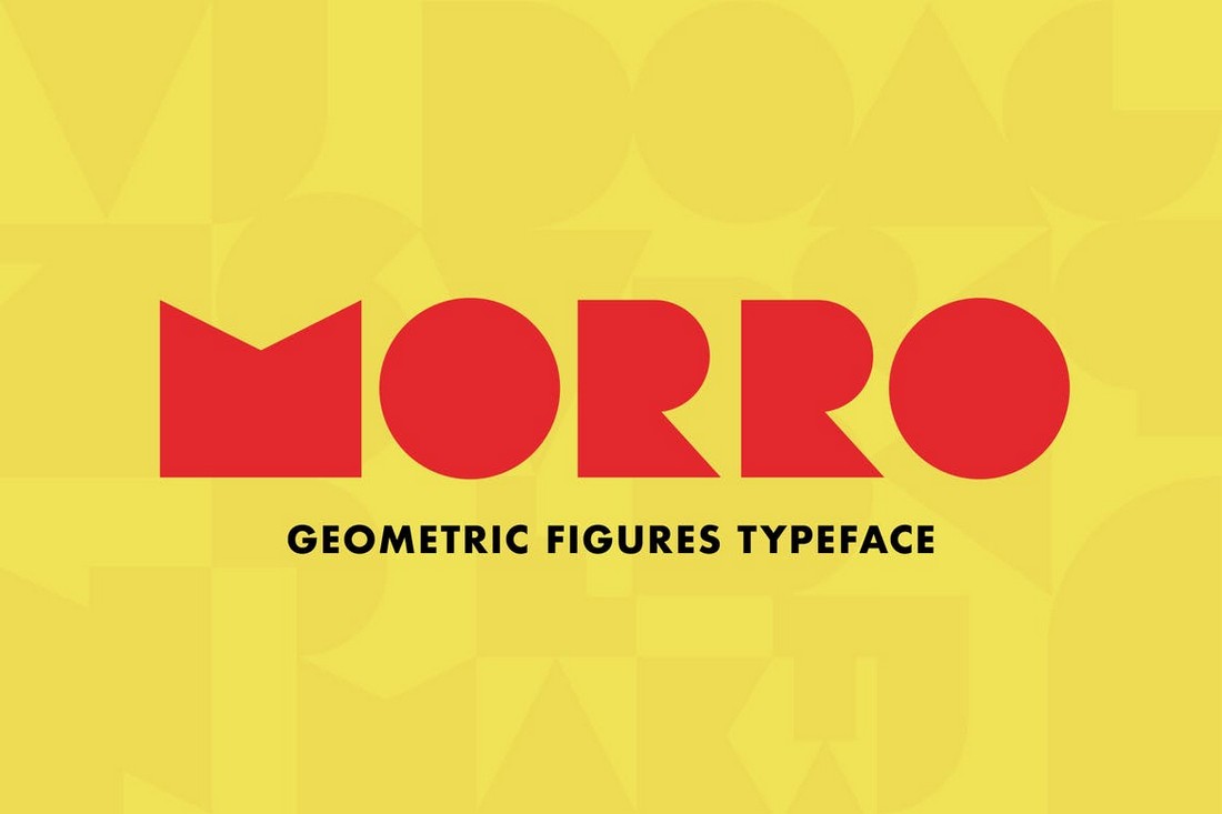 Morro - Geometric Shadow Font