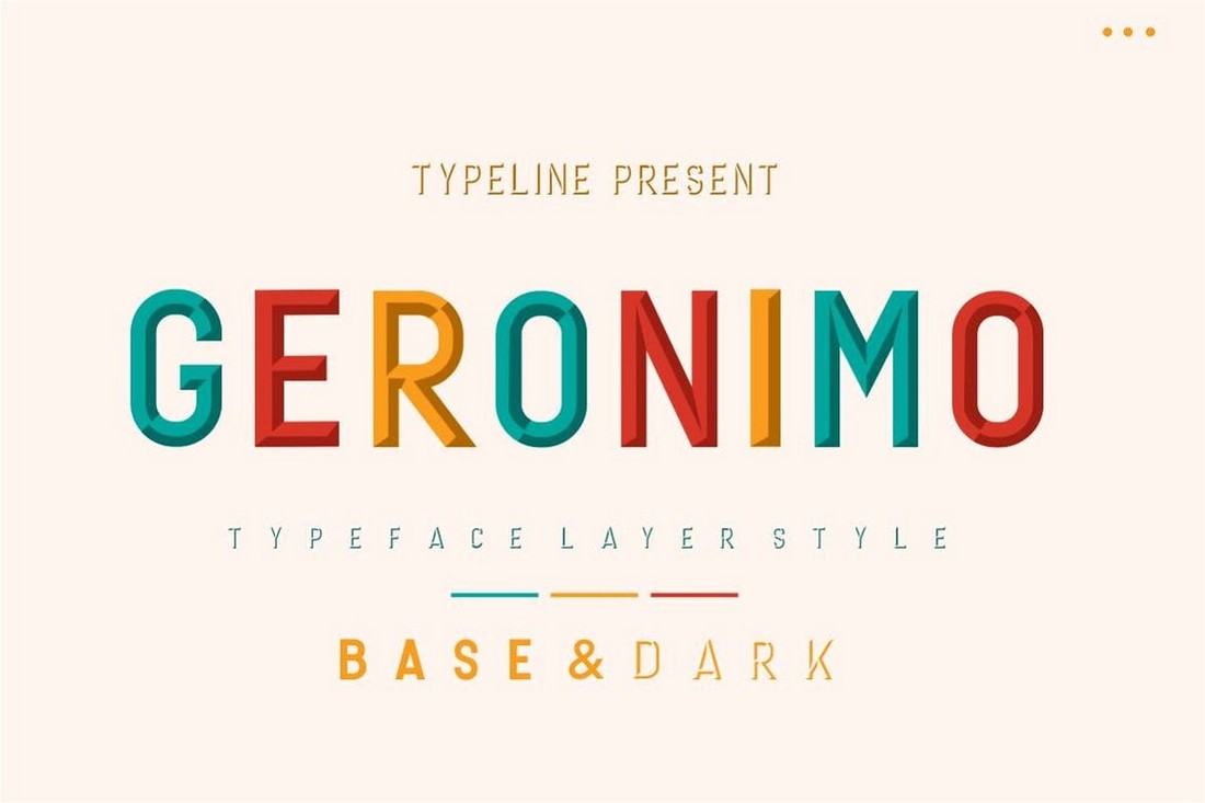 Geronimo - Creative Shadow Font