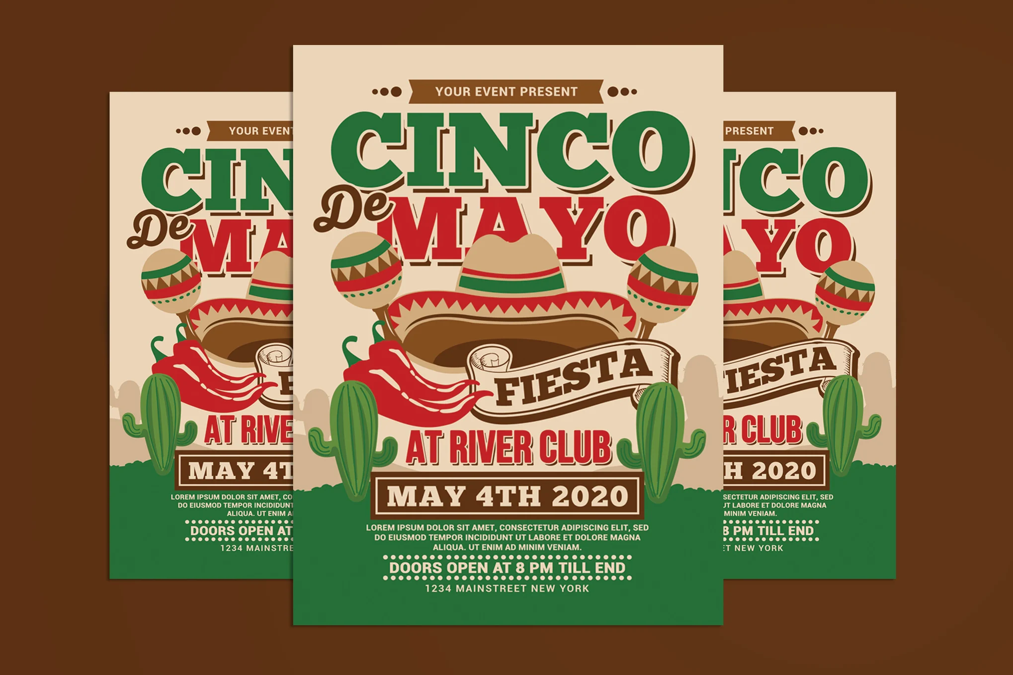 Cinco de Mayo Fiesta Flyer Template