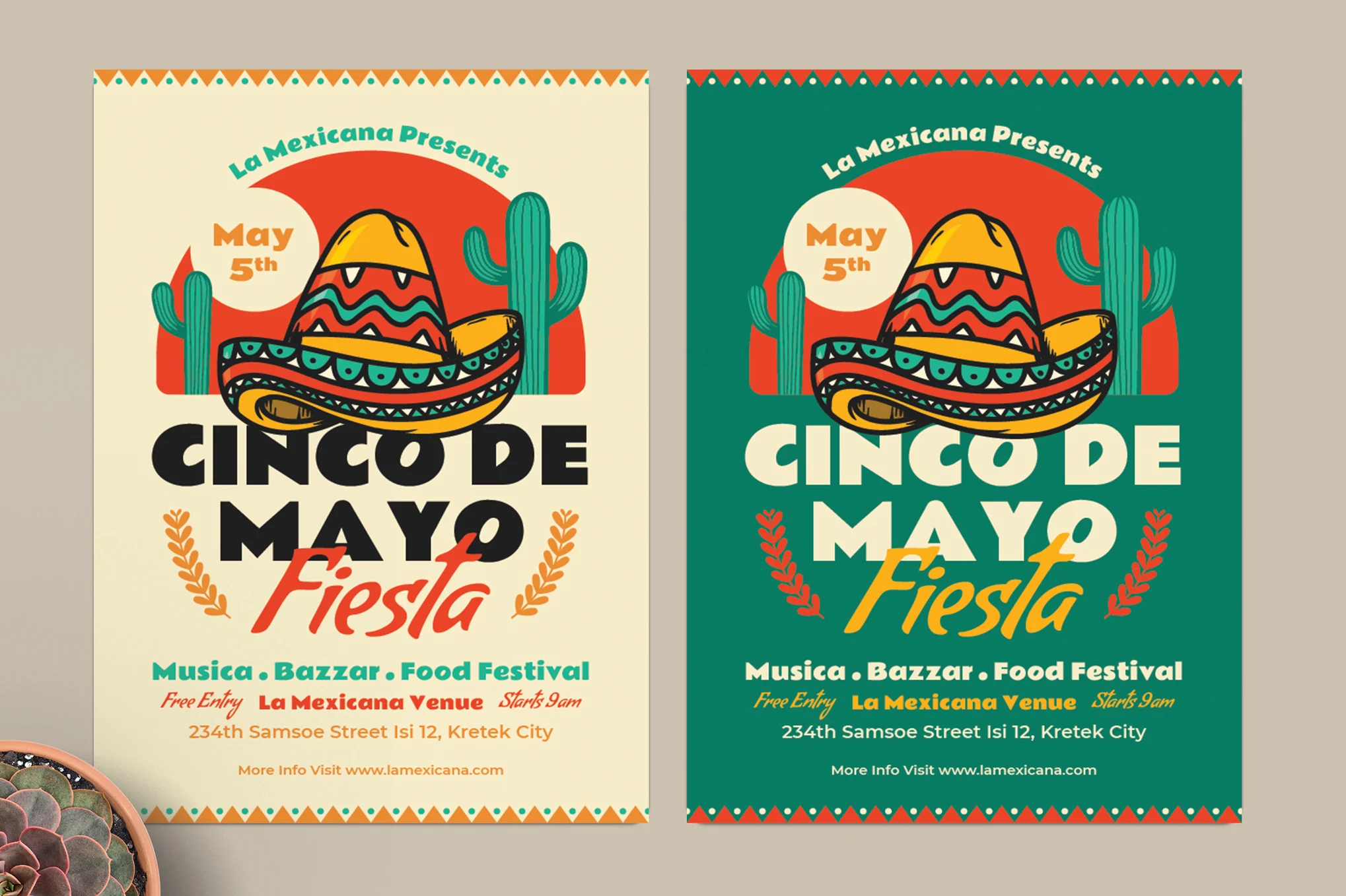 Playful Cinco De Mayo Fiesta Flyer Template