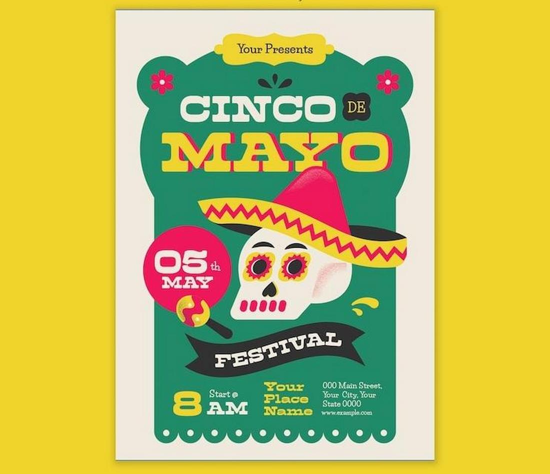 Free Cinco De Mayo Flyer Template PSD